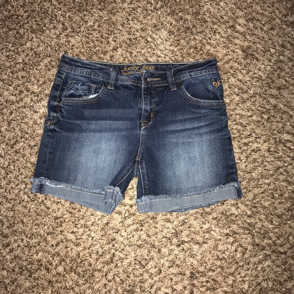 Justice jean shorts